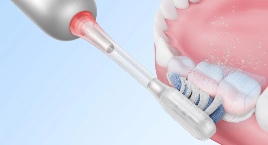 Szczoteczka soniczna DREAME Mova Fresh Biały Skuteczne usuwanie osadów Bezpieczna troska o dziąsła Czujnik nacisku automatycznie łagodzi wibracje ochrona pielęgnacja