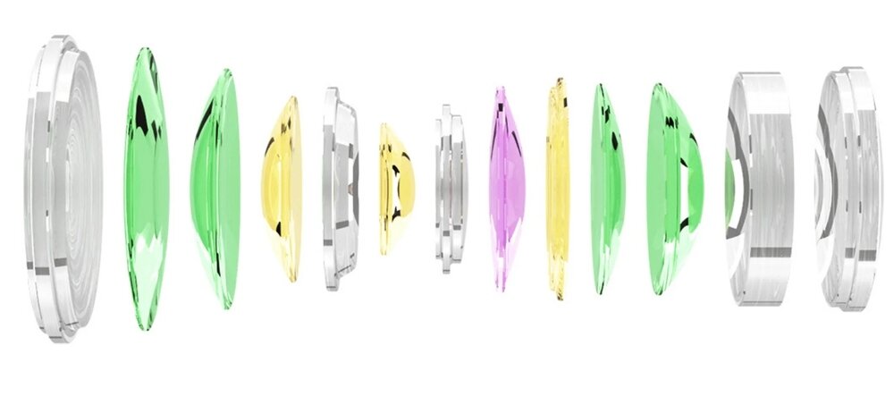 VILTROX AF 50mm f-2.0 Air konstrukcja optyczna 13 elementów soczewki ED asferyczna ostrość i kontrast