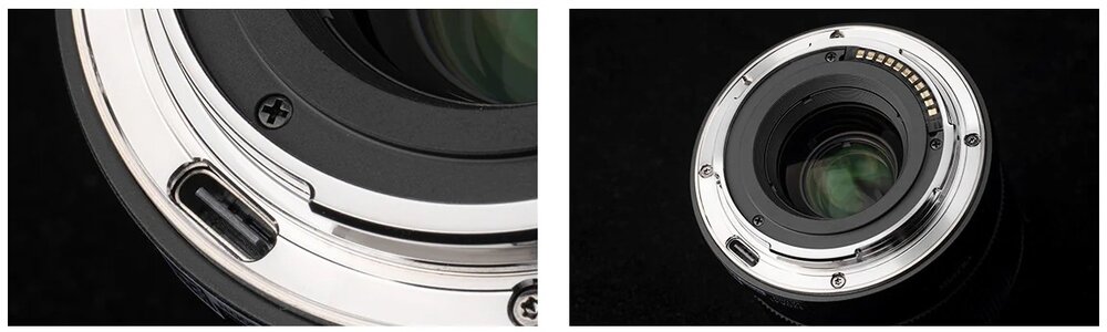 VILTROX AF 50mm f-2.0 Air port USB-C EXIF powłoka wodoodporna osłona przeciwsłoneczna gwint 58mm