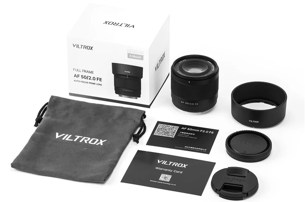 VILTROX AF 50mm f-2.0 Air zestaw