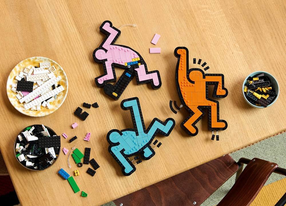 LEGO 31216 Art Keith Haring — tańczące postacie relaks spędzanie czasu kreatywne myślenie koordynacja