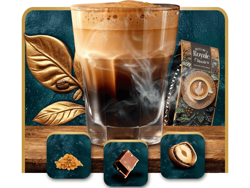 Kawa ziarnista BLUE ORCA COFFEE Classico Royale Limited Edition 0.8 kg kawa harmonia smaków karmel czekolada orzechy