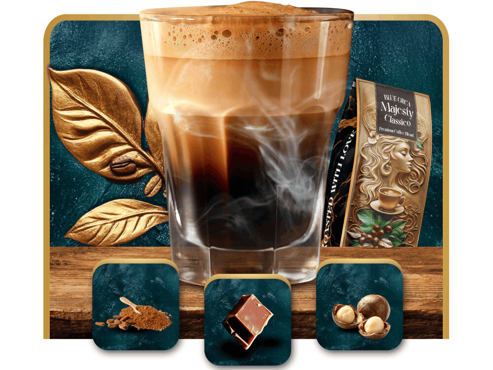 Kawa ziarnista BLUE ORCA COFFEE Classico Majesty Limited Edition 0.8 kg kawa harmonia smaków karmel czekolada orzechy
