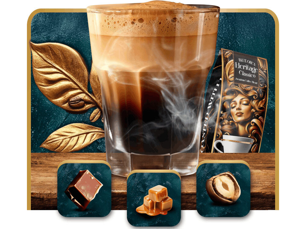 Kawa ziarnista BLUE ORCA COFFEE Classico Heritage Limited Edition 0.8 kg kawa harmonia smaków karmel czekolada orzechy