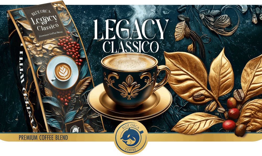Kawa ziarnista BLUE ORCA COFFEE Classico Legacy Limited Edition 0.8 kg podróż sensoryczna tradycyjne palenie ziaren