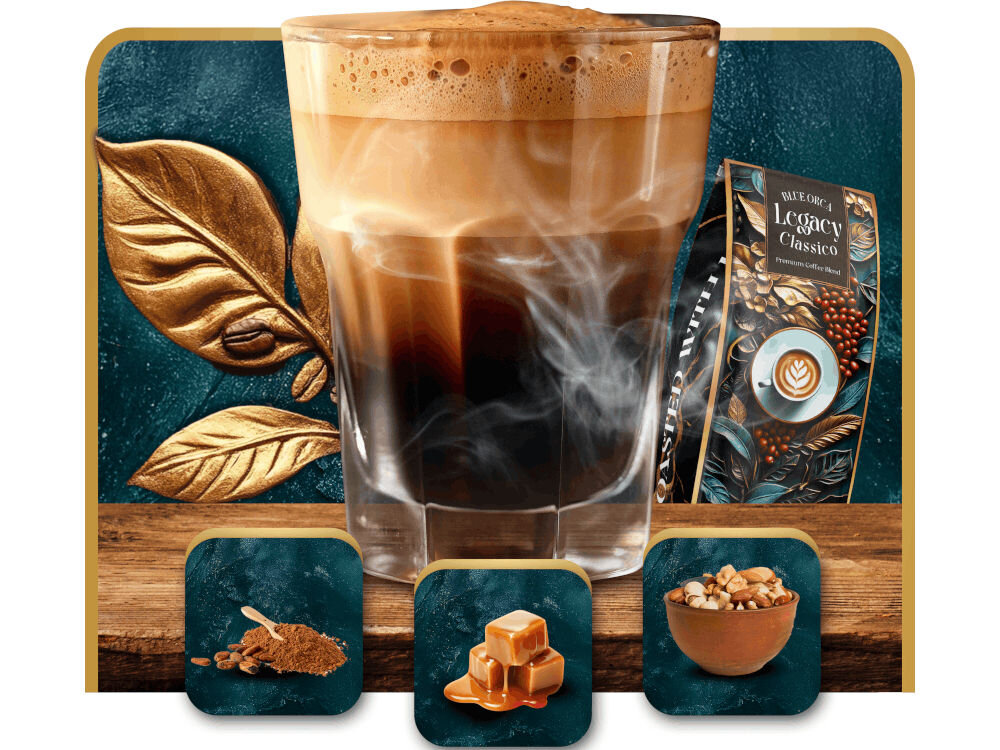 Kawa ziarnista BLUE ORCA COFFEE Classico Legacy Limited Edition 0.8 kg kawa harmonia smaków karmel kakao orzechy