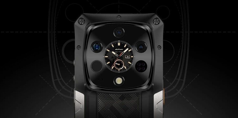 Smartfon ULEFONE Armor 28 Ultra Thermal design inspirowany zegarkiem, wyświetlacz AMOLED, tylny ekran