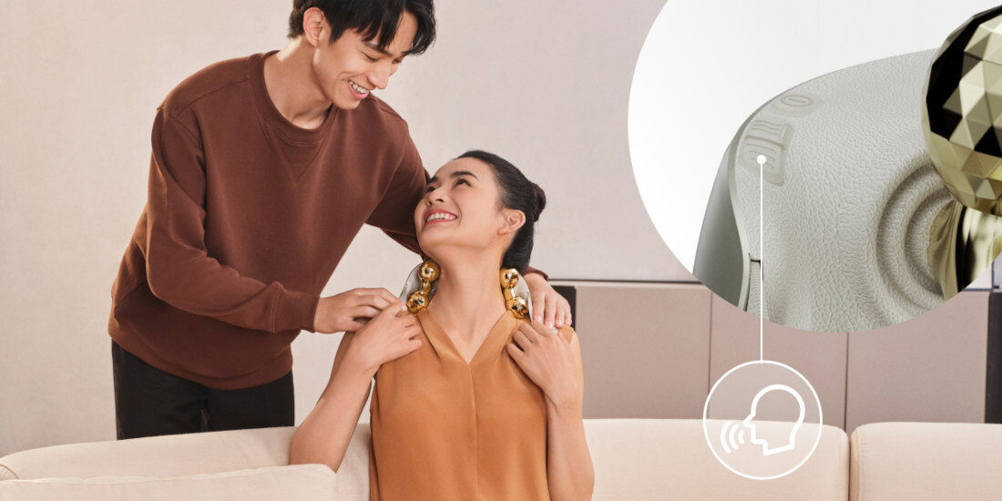 MASAŻER DO KARKU SKG H7 ULTRA (KREMOWO-ZŁOTY) Lekki i wygodny wygodny w użyciu lekka konstrukcja Funkcja bez użycia rąk