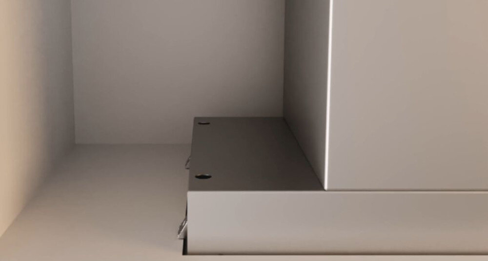 OKAP ELICA LANE SENSOR BLMAT A 52 wizualizacja lifestyle szafa wnętrze prezentacja montażu okapu Prosty i szybki montaż Super Easy Installation szybki montaż precyzja