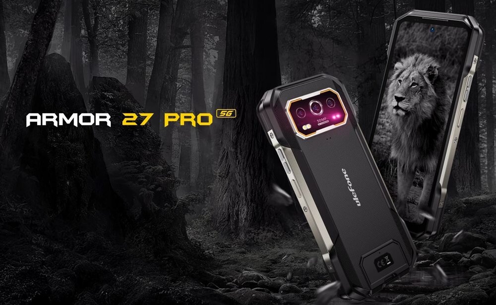 Smartfon Ulefone Armor 27 Pro pancerny telefon wodoodporny pyłoszczelny wytrzymały