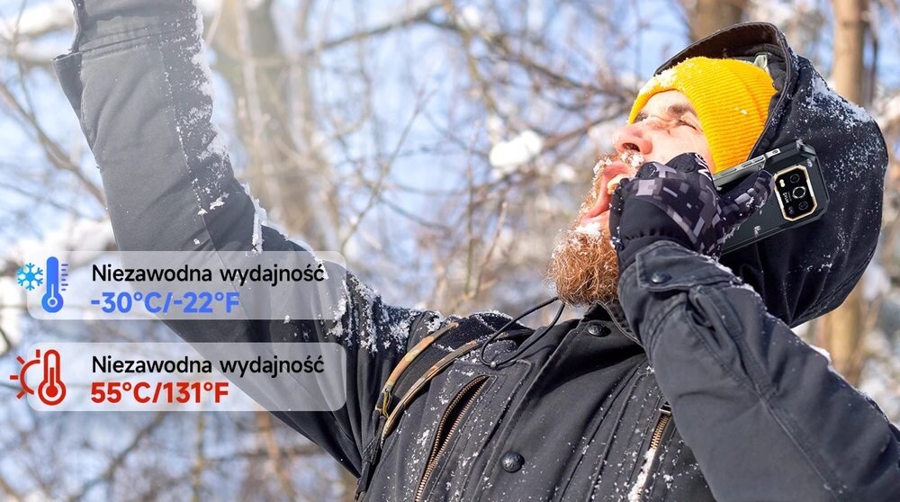 Ulefone Armor 27 Pro bateria półprzewodnikowa odporna na mróz -30°C