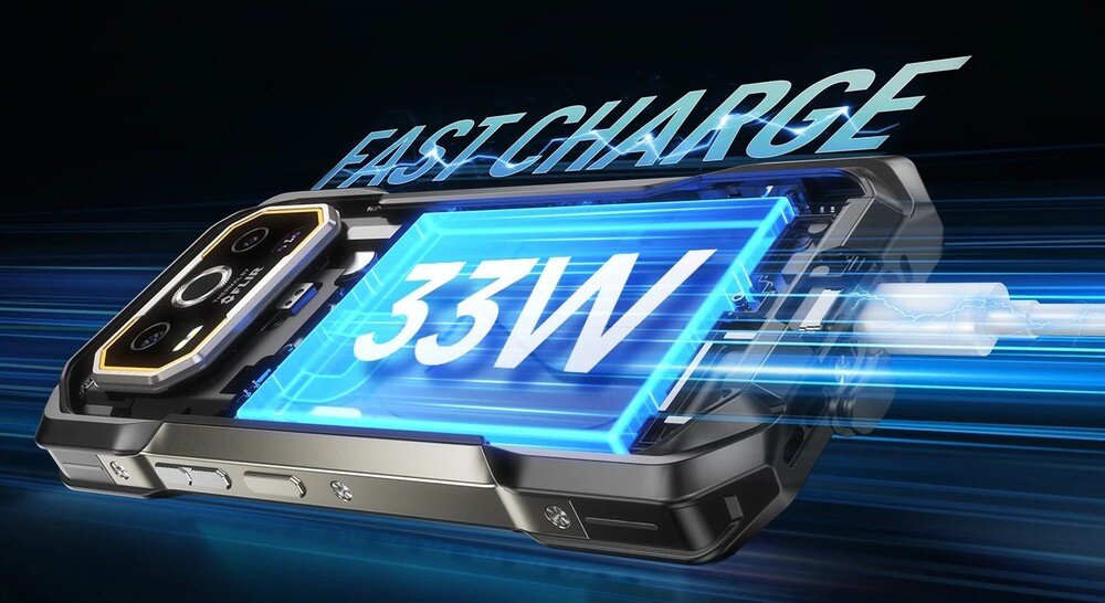 Ulefone Armor 27 Pro szybkie ładowanie 33 W