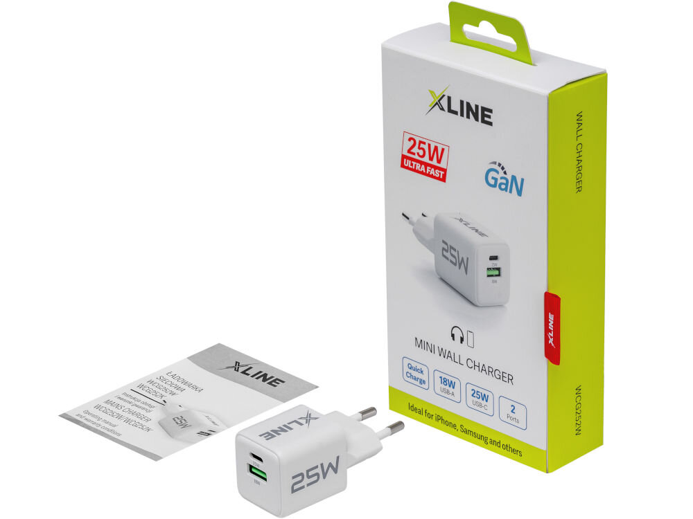 Ładowarka indukcyjna XLINE WCG252W Biały elementy zestaw