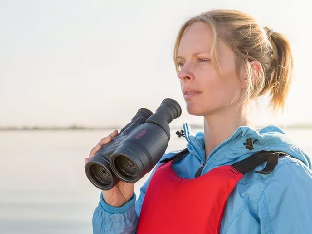 Lornetka CANON 18x50 IS JIS4 wodoodporność wytrzymałość teren