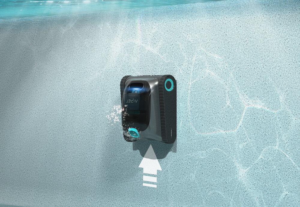 Robot do czyszczenia basenów AIPER Scuba S1 robot na ścianie basenu zaawansowane bezprzewodowe urządzenie skuteczne czyszczenie basenów od dna po ściany zaawansowana technologia inteligentny system nawigacji potężna moc ssąca zdolność czyszczenia dna i ścian usuwa zanieczyszczenia z linii wodnej