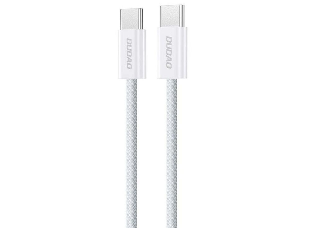 Kabel DUDAO L6C kabla USB-C/USB-C Dudao L6C szybkiego ładowania mocy do 30 W technologii Power Delivery (PD) optymalne napięcie i natężenie prądu moc 30 W Dudao L6C - kabel podpięty do smartfona i tableta