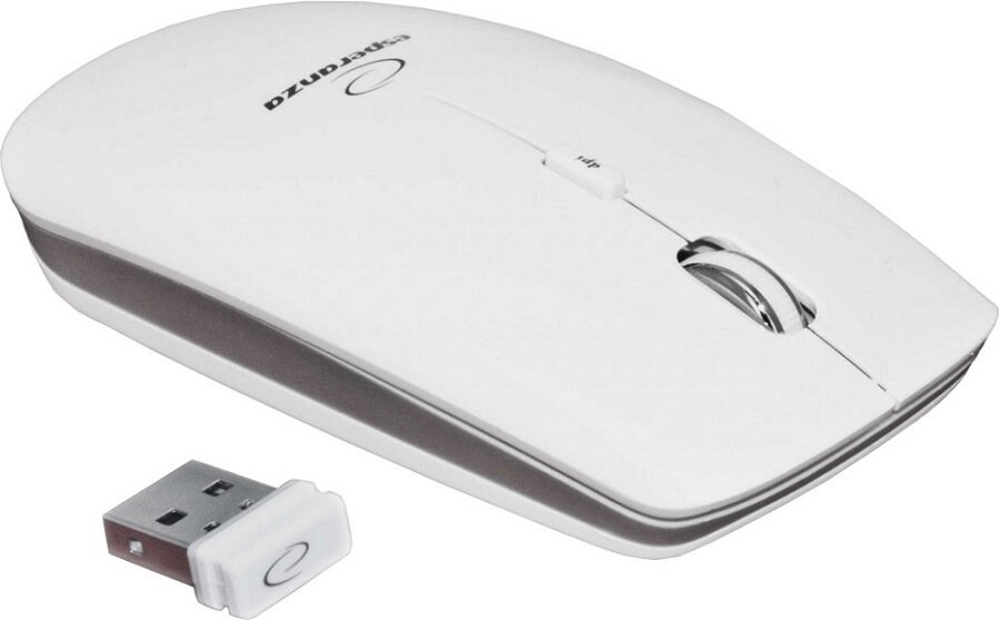 Mysz ESPERANZA EM120W - wygląd ogólny komfort użytkowania klasyczny design szeroki zakres zastosowań