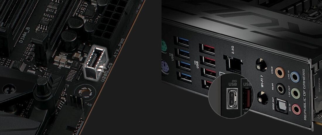 Płyta główna ASUS ROG Maximus Z790 APEX - USB 20 Gb/s Type-C