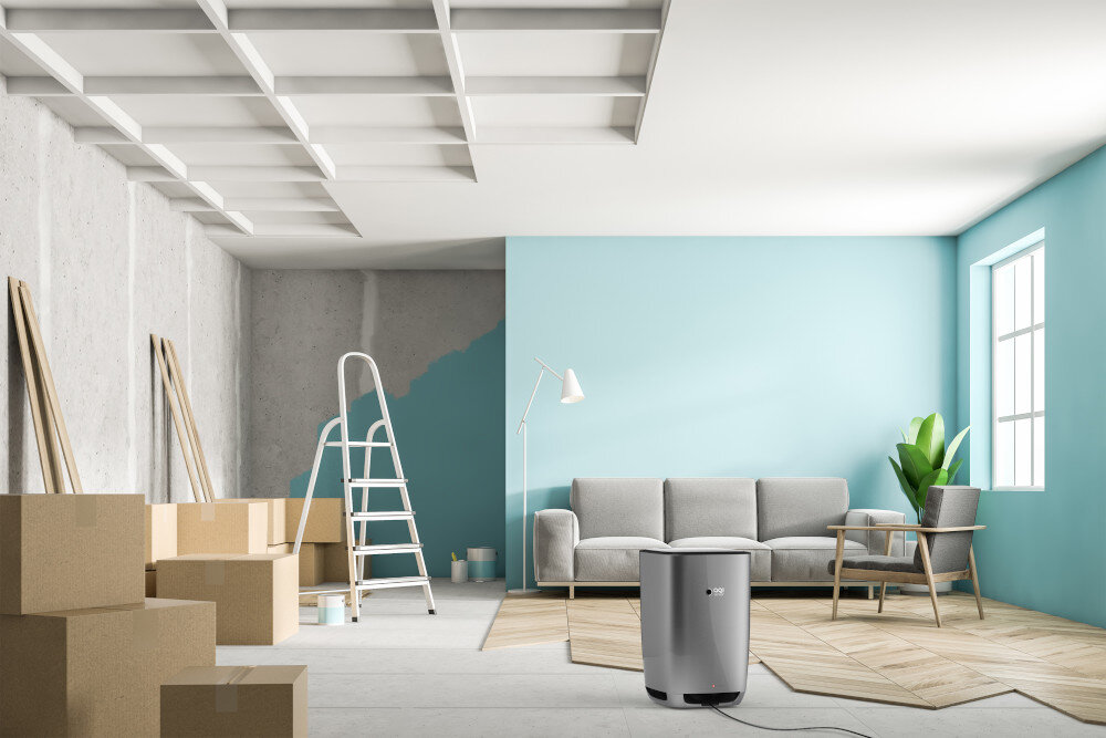 Oczyszczacz powietrza AERIS Aair 3-in-1 Pro szary Funkcja Sleep, funkcja Turbo, IPX7 timer tryb auto tryb eco tryb nocny