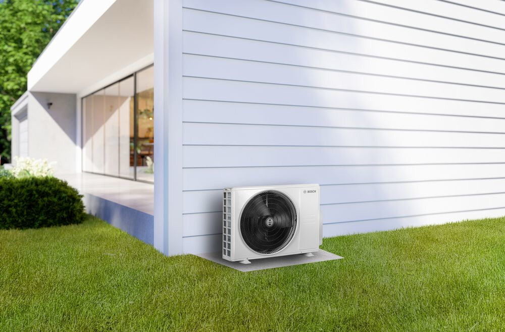 Klimatyzator Multi Split, Pompa ciepła powietrze - powietrze BOSCH Climate CL5000M 79/3E (3 pomieszczenia) w trybach chłodzenia, grzania, osuszania i wentylacji funkcja Auto Poziom hałasu komfortowy sen i wypoczynek