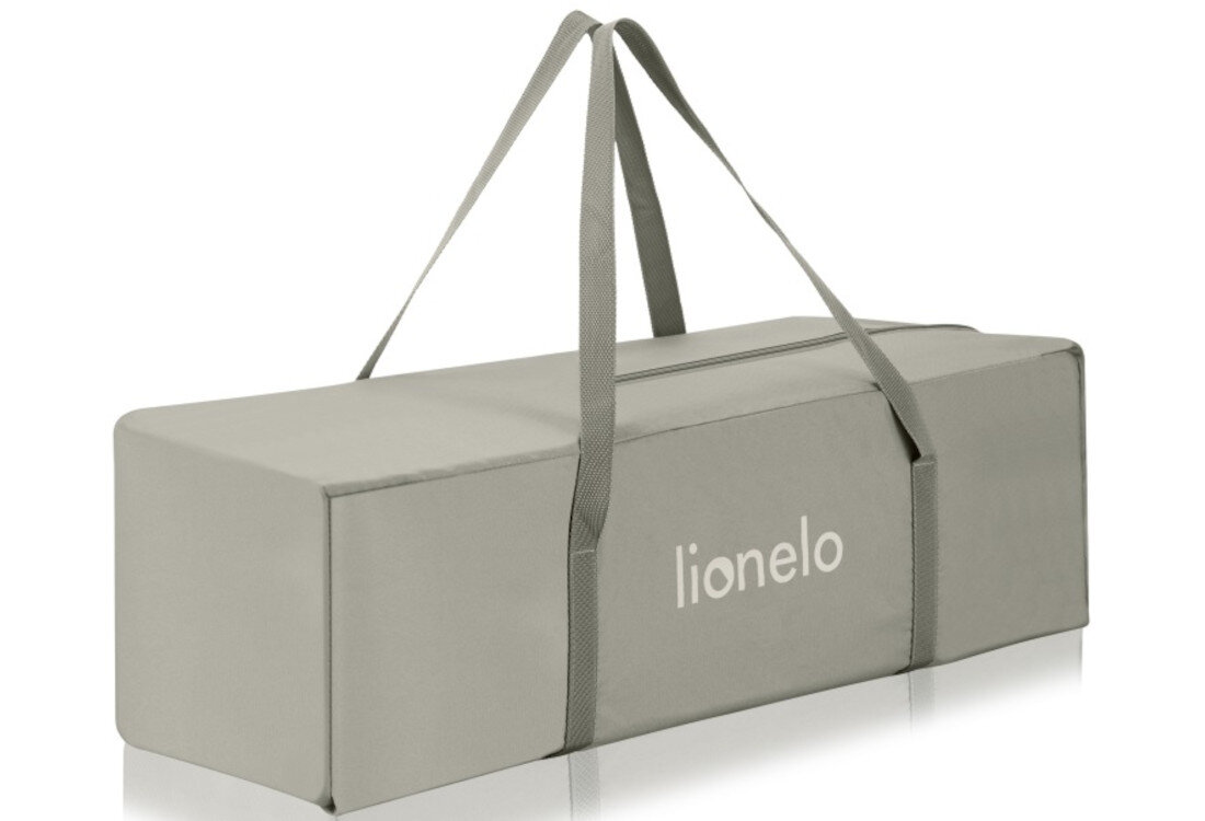Łóżeczko turystyczne LIONELO Laura Beżowy Mobilność bez kompromisów waga wymiary torba z uchwytem ułatwienie przechowywanie