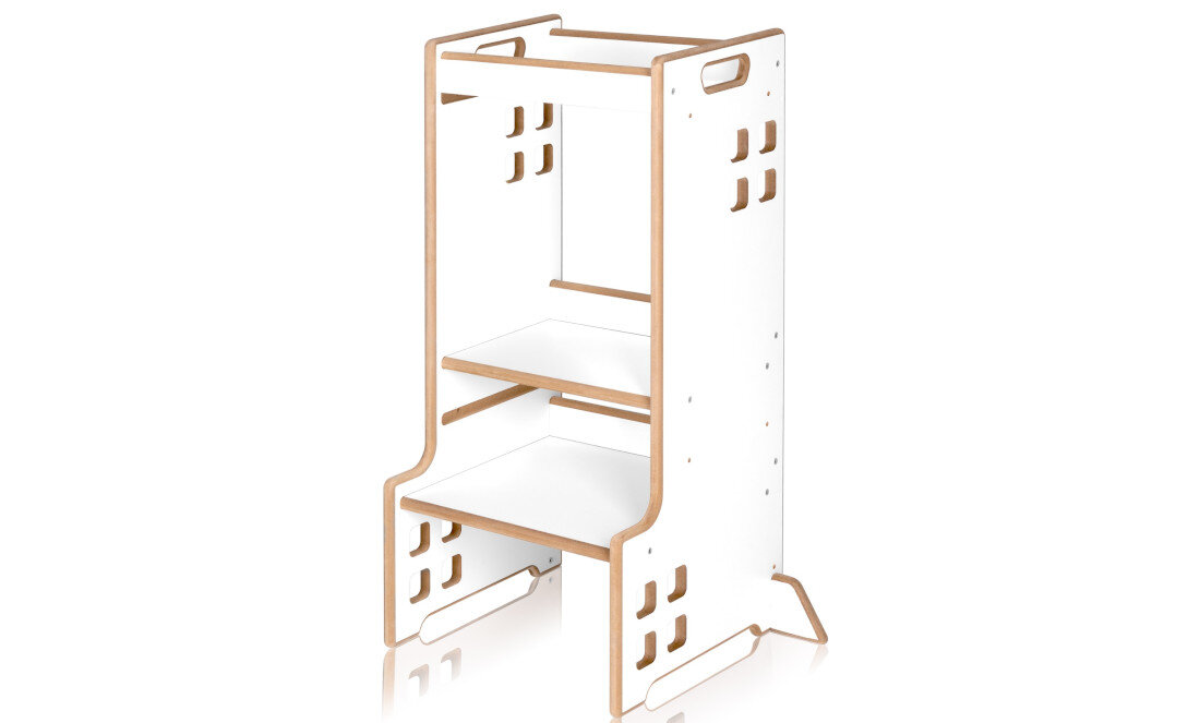 Pomocnik kuchenny LIONELO 2W1 Cass Biały wygląd prezentacja wizualizacja design tło Funkcjonalność na lata