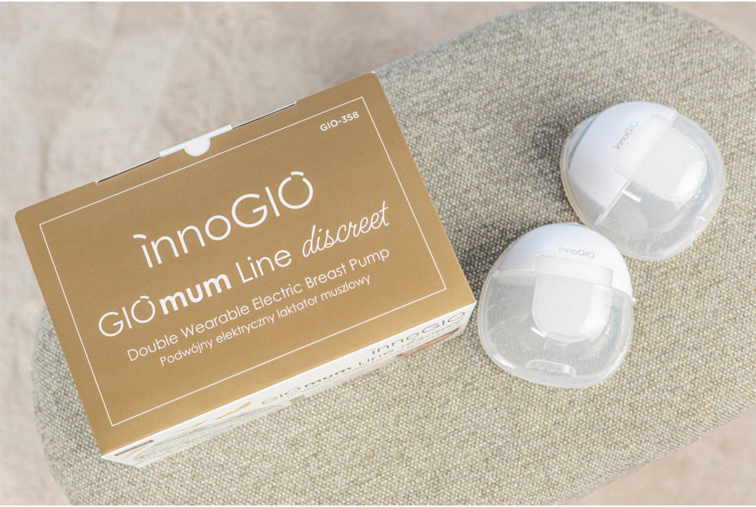 Laktator INNOGIO GIOmum Line Discreet GIO-358 Trzy tryby dla Twojej wygody trzy różne tryby pracy stymulację, masaż i pobieranie pokarmu 9-stopniowa regulacja siły ssania intensywność masażu kontrola dostosowanie potrzeby
