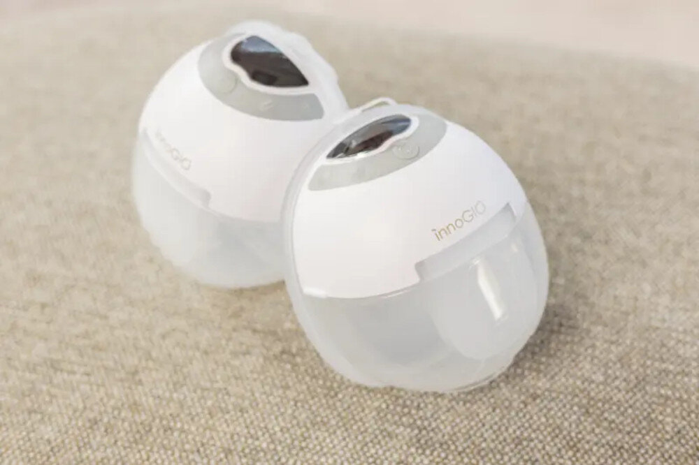 Laktator INNOGIO GIOmum Line Discreet Light GIO-359 Podwójna konstrukcja z obu piersi jednocześnie pokarm