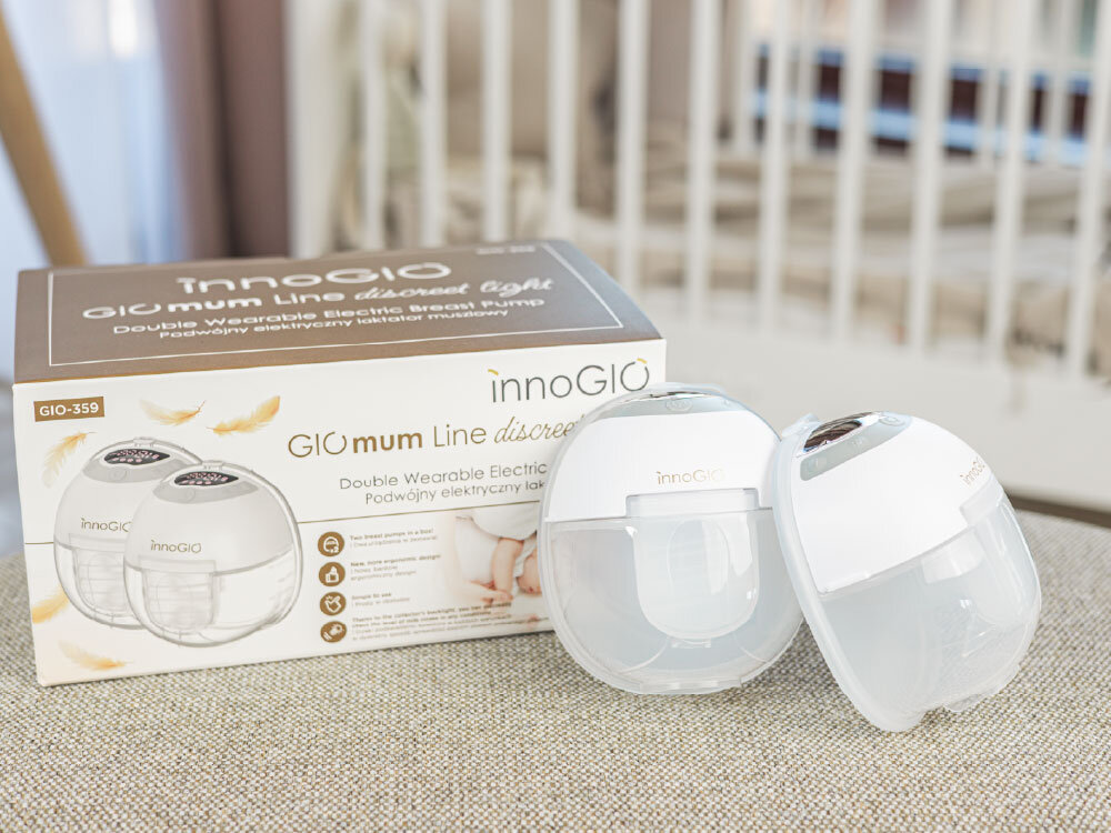 Laktator INNOGIO GIOmum Line Discreet Light GIO-359 Łatwe ładowanie czas pracy