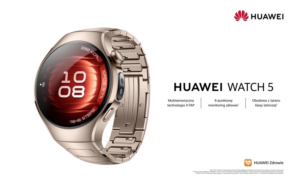 Smartwatch HUAWEI Watch 5 kv początek opisu