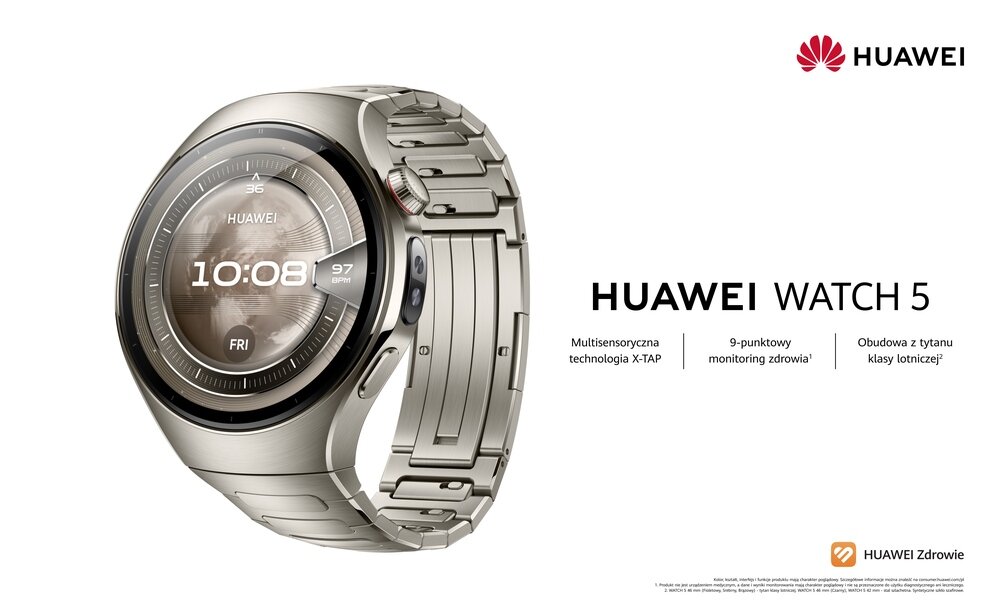 Smartwatch HUAWEI Watch 5 kv początek opisu