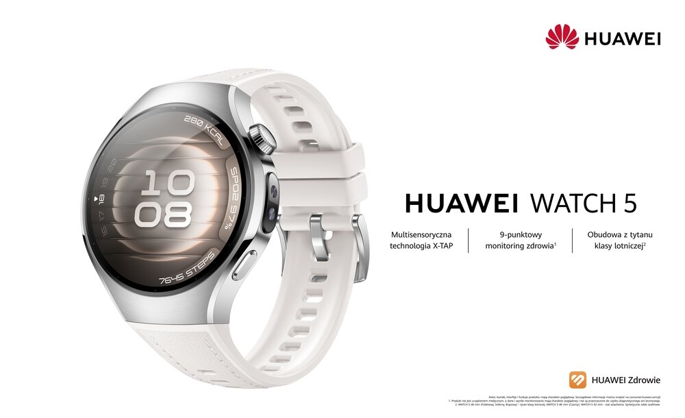Smartwatch HUAWEI Watch 5 kv początek opisu