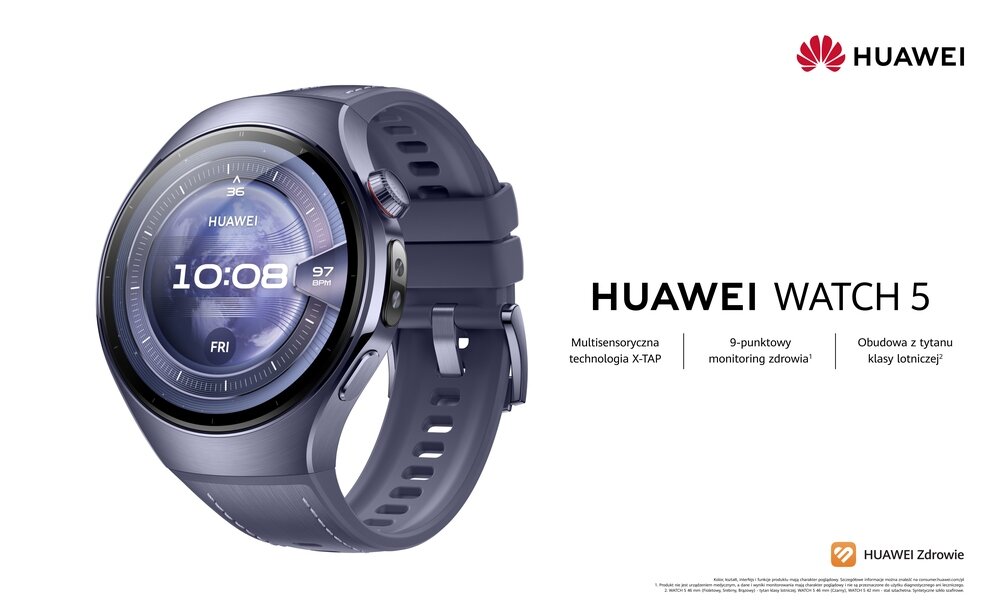 Smartwatch HUAWEI Watch 5 kv początek opisu