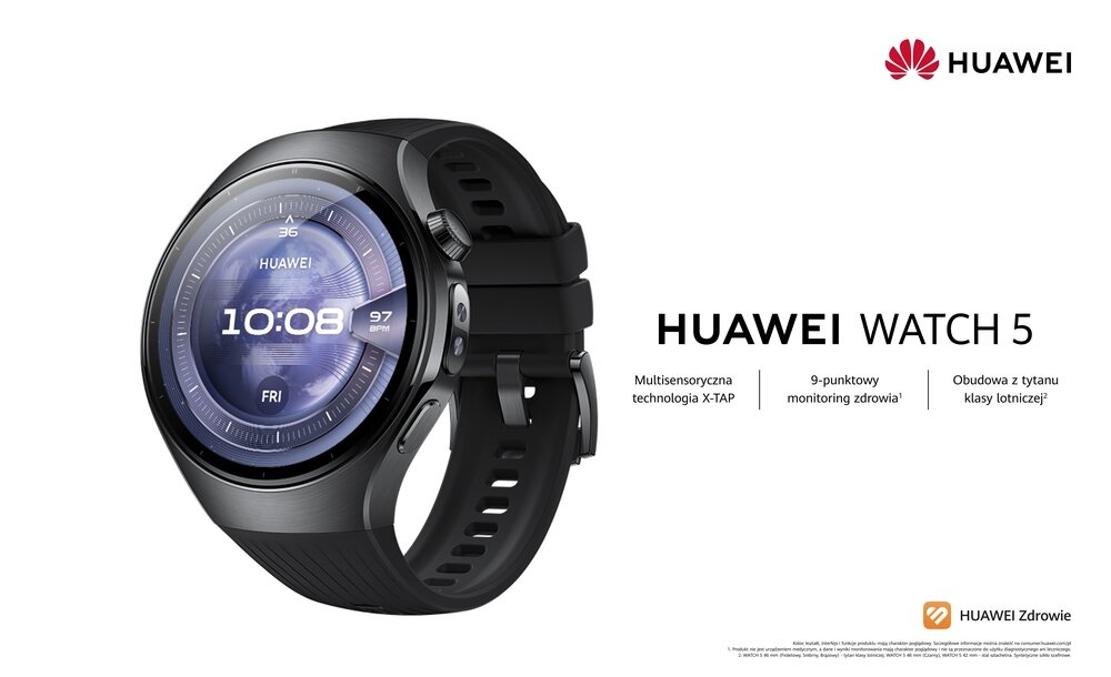 Smartwatch HUAWEI Watch 5 kv początek opisu