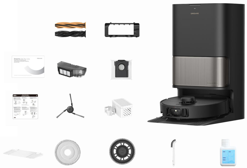 Robot sprzątający DREAME L40S Pro Ultra Czarny robot w stacji dokującej pełne wyposażenie