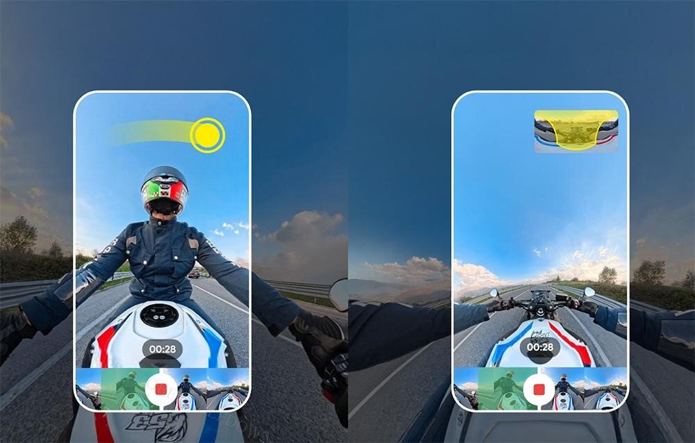 Kamera sferyczna INSTA360 X5 edycja w aplikacji