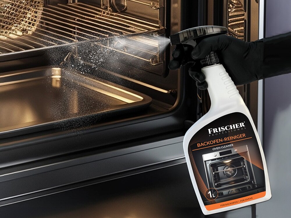 Płyn do czyszczenia piekarników FRISCHER Professional 1000 ml do zabrudzonych powierzchni, nie wydziela zapachu