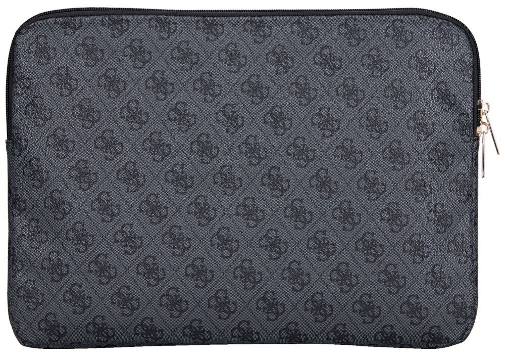 Etui na laptopa GUESS Sleeve 4G Zipper Pocket Triangle Logo 14 cali torba na bialym tle, laptop, wygoda, bezpieczenstwo, ochrona, przed uszkodzeniami