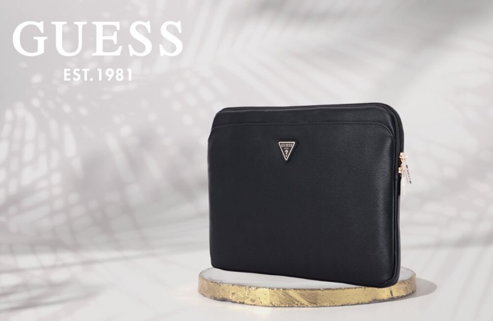Etui na laptopa GUESS Sleeve 4G Zipper Pocket Triangle Logo 14 cali baner ochrona laptop