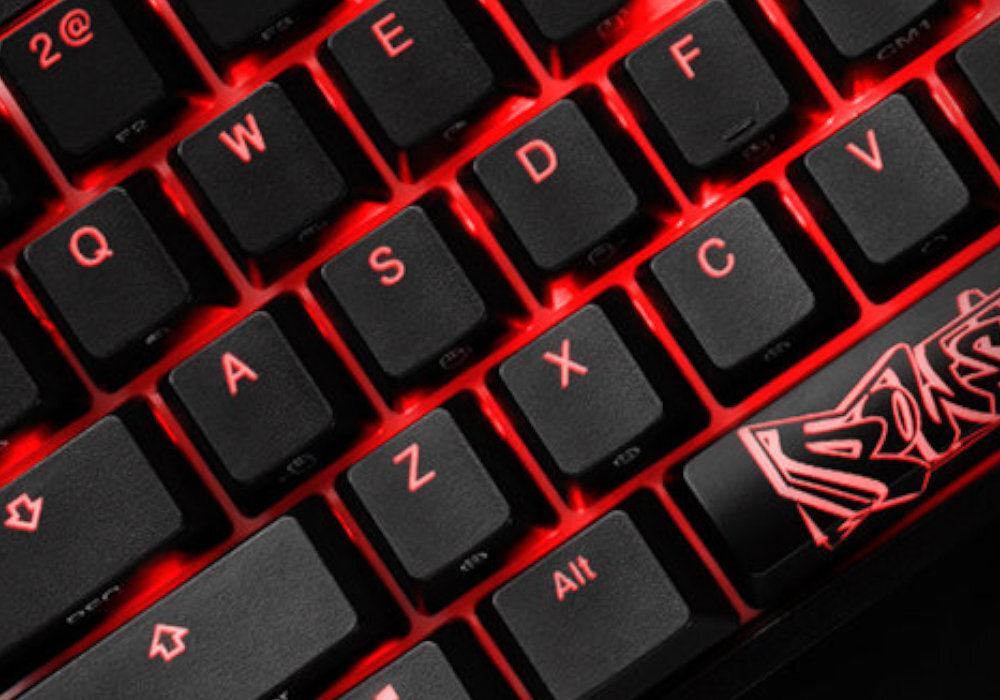 Klawiatura POWERCOLOR x Ducky One 2 SF Kailh Box White gaming wizualizacja artyzm sztuka nakładki wyposażenie