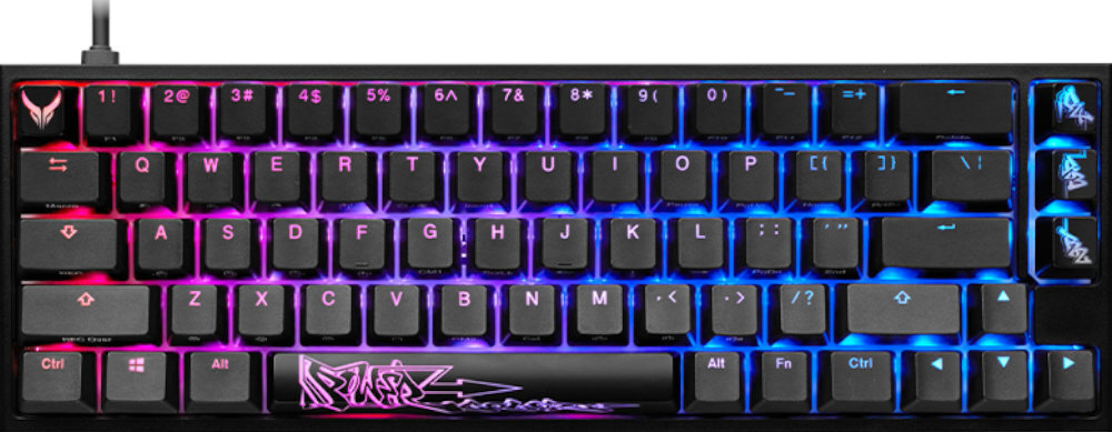 Klawiatura POWERCOLOR x Ducky One 2 SF Kailh Box White gaming wizualizacja artyzm sztuka nakładki wyposażenie