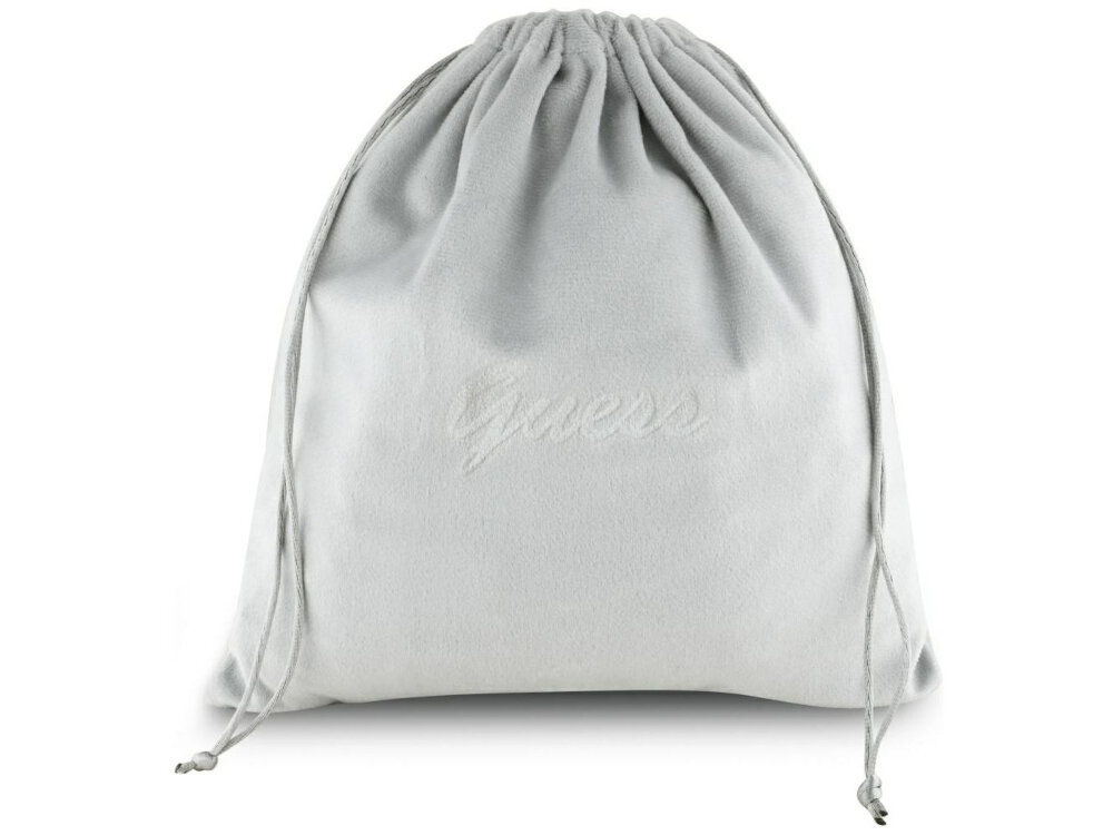 Słuchawki nauszne GUESS Metal 4G Logo Różowy białe tło szary woreczek logo sznurki białe tło Wbudowana bateria 300 mAh do 30 godzin pracy na jednym ładowaniu port USB-C ładowanie w około 2 godzin elegancki woreczek ochronny dla osób ceniących detale i praktyczne rozwiązania