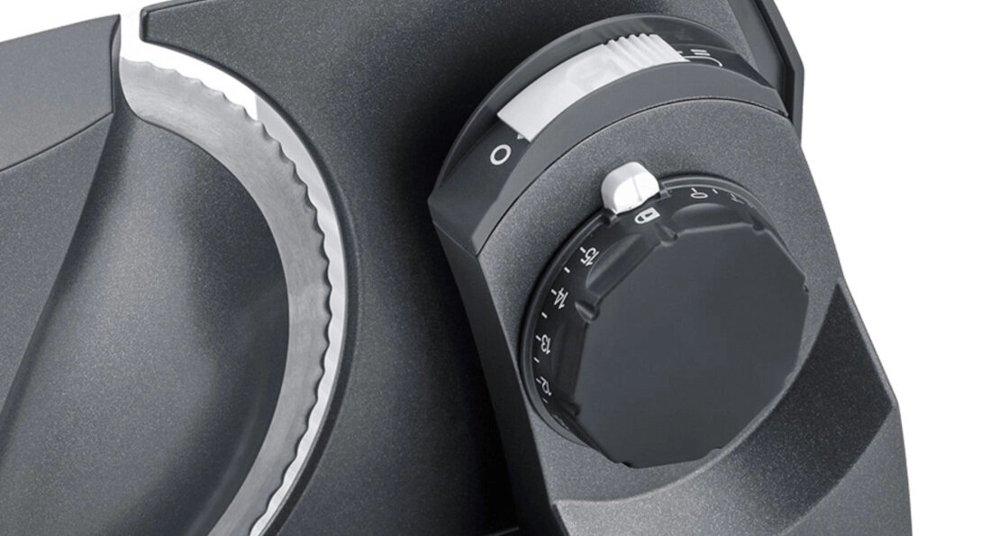 Krajalnica GRAEF MYtiny Twin Czarny Regulacja grubości plasterków zakres plasterki praktyczne rozwiązanie kontrola efekt dostosowanie preferencje