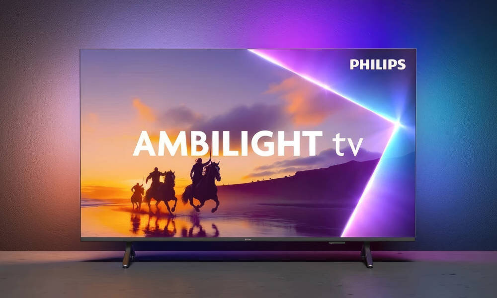 PHILIPS 43PUS8560 funkcję Ambilight oglądanie filmów czy seriali - telewizor na ścianie
