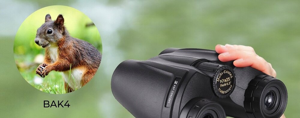 Lornetka K&F CONCEPT KF33.095 szkło BaK-4 wielowarstwowe powłoki Multi-Coated (MC)  