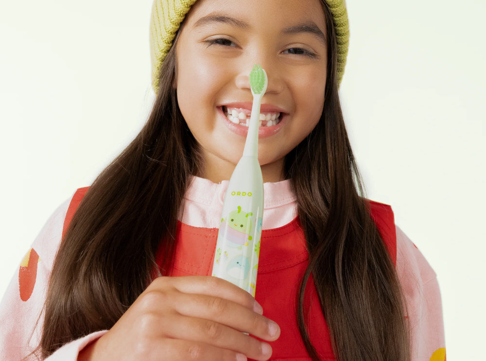 Oryginalna końcówka szczoteczki ORDO Sonic Kids Squishmallows Rutabaga Zielony (2 szt.)  wygląd design prezentacja wizualizacja