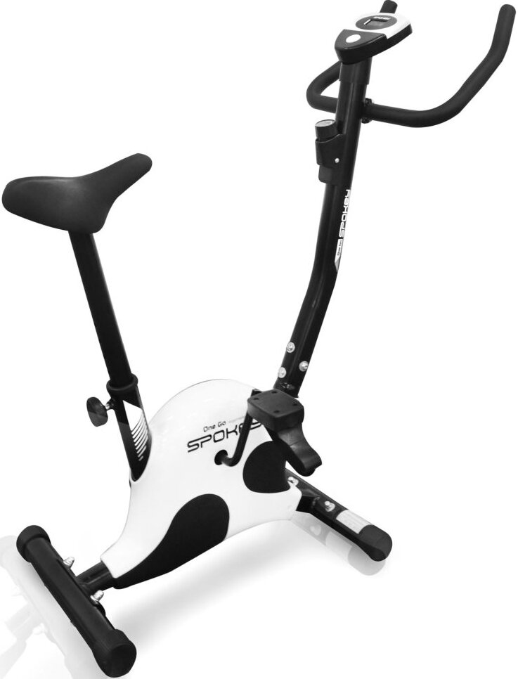 Rower mechaniczny SPOKEY Onego Czarno-biały skos
