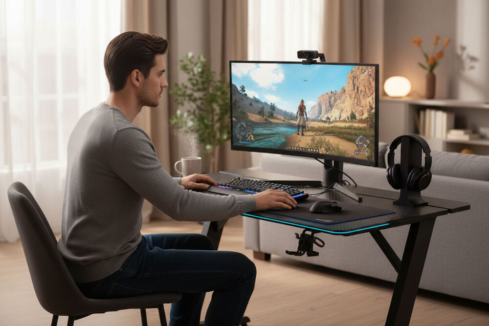 Biurko MAD DOG GD100K Czarny