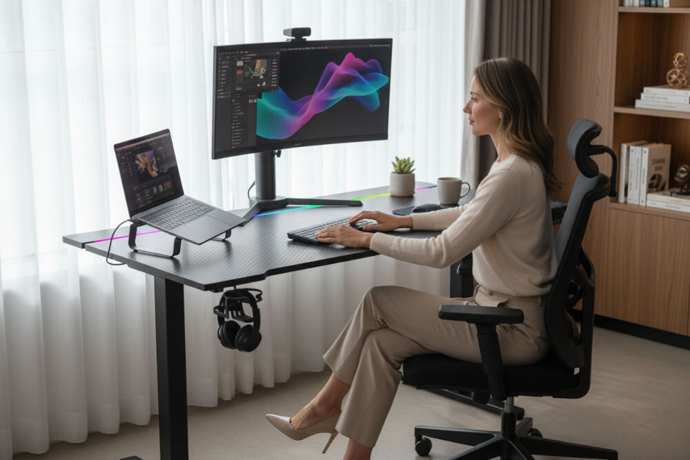 Biurko MAD DOG GD600K Czarny