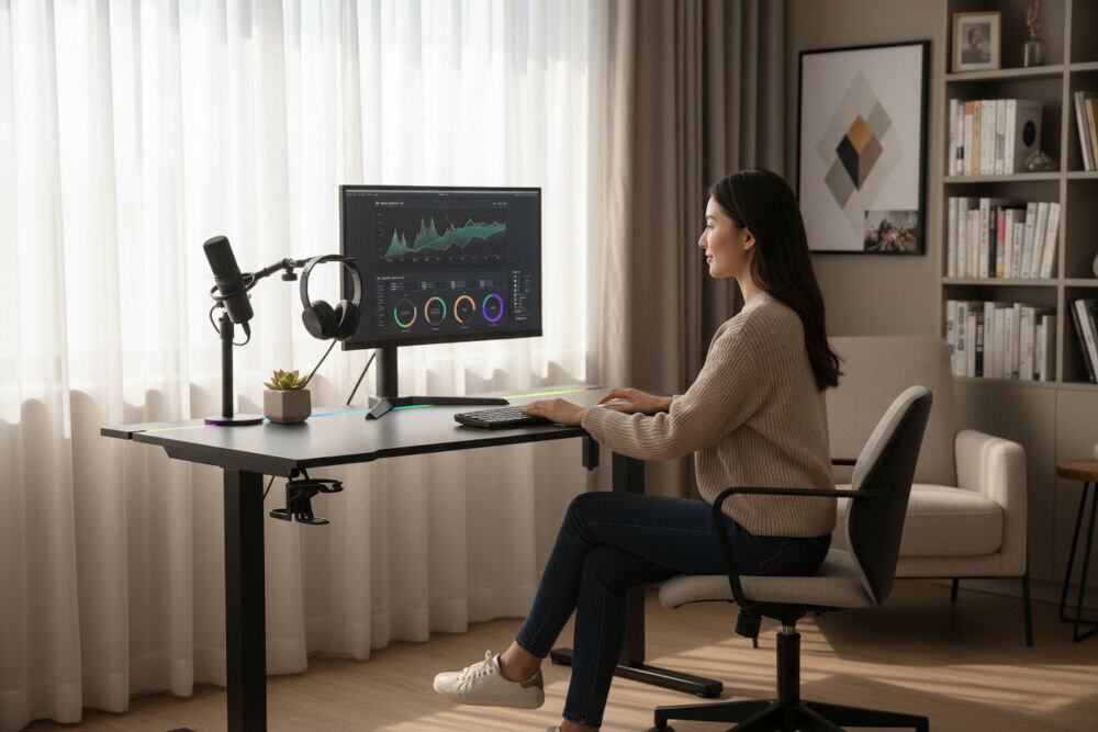 Biurko MAD DOG GD600K Czarny